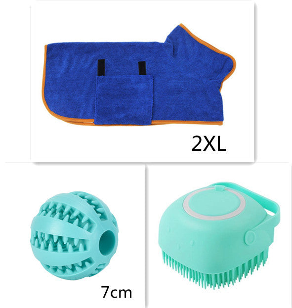 Silicone Dog Bath Massage Gloves Brush Pet Cat Bathroom Cleaning Tool Comb Brush For Dog Can Pour Shampoo Dog Grooming Supplies - BarkandMeow