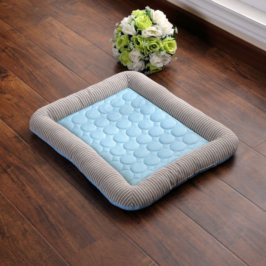 Pet Cooling Pad – Ice Silk, Soft, Breathable Summer Mat for Dogs & Cats - BarkandMeow