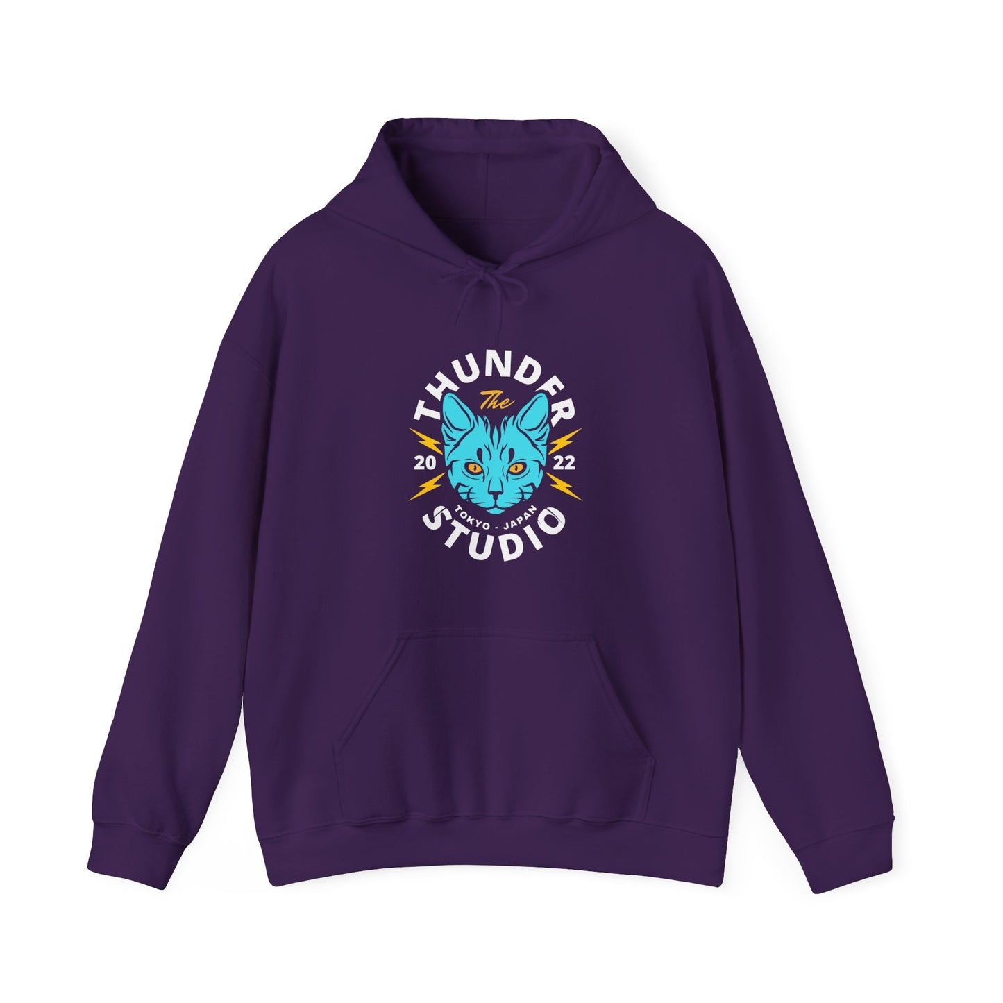 Thunder Studio Cat Hoodie - Unisex Heavy Blend Sweatshirt, Cozy Gift for Cat Lovers, Perfect for Fall, Winter & Birthdays, Unique [...] - BarkandMeow