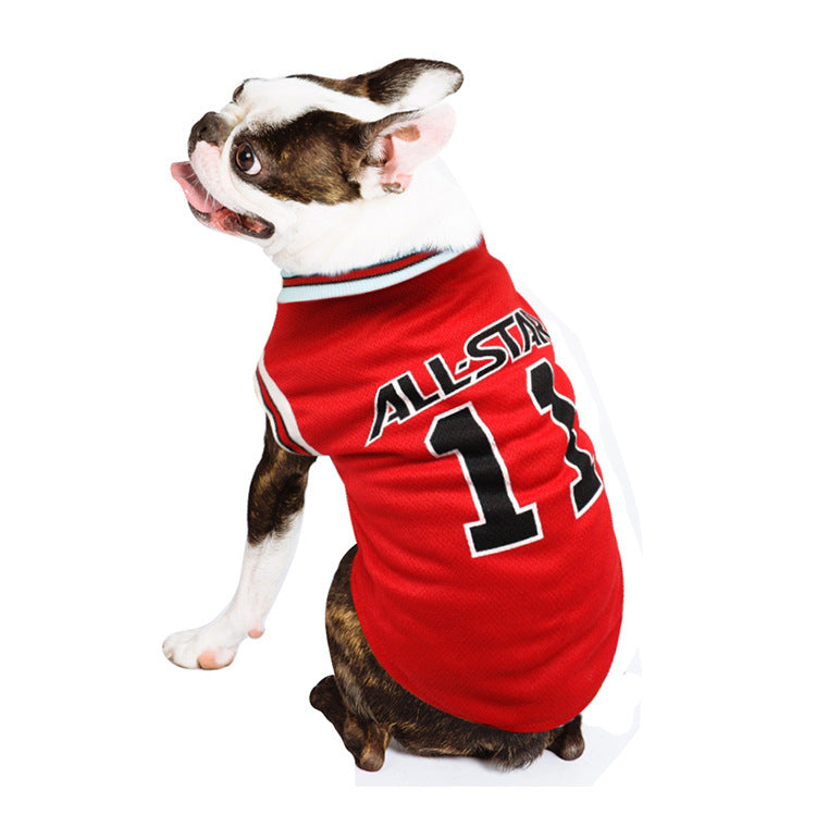 Hot World Cup Ball Spring And Summer Dog Vest Pet Supplies - BarkandMeow
