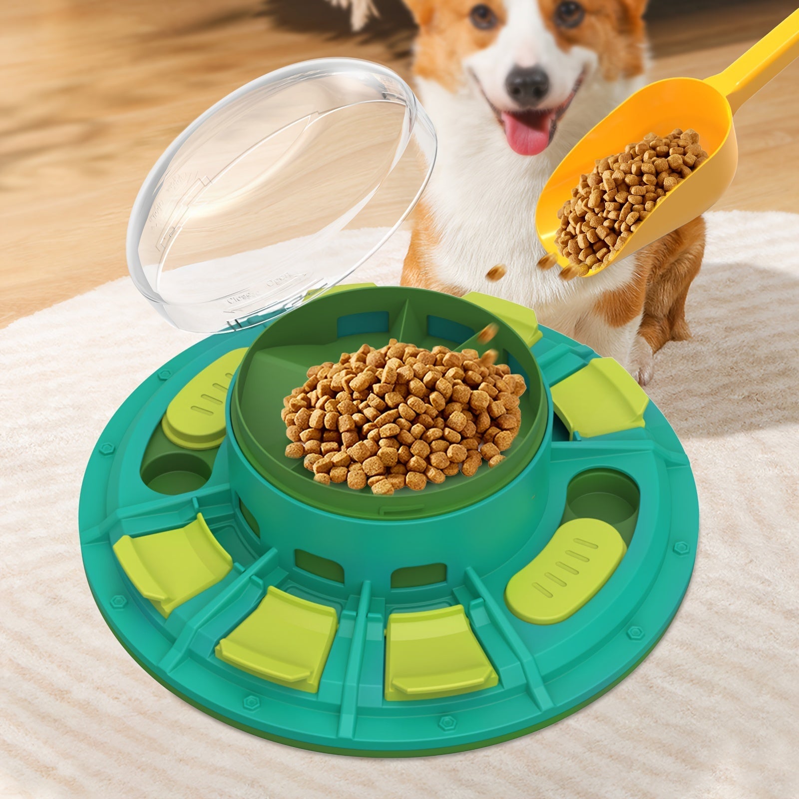 Interactive Dog Puzzle Toy – IQ Booster & Slow Feeder - BarkandMeow