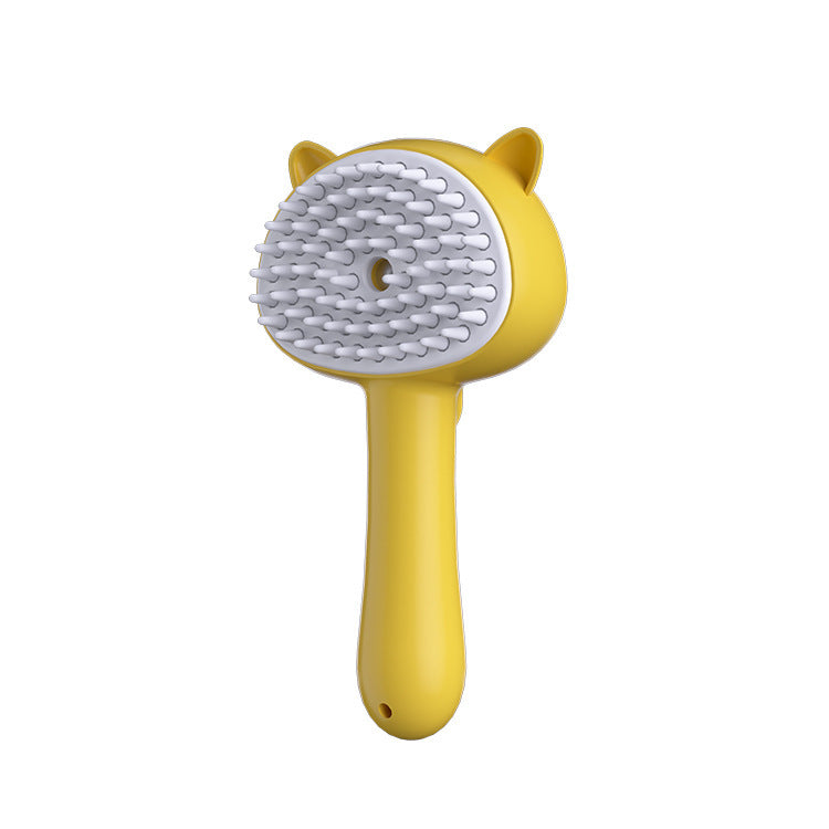 Rechargeable Mist Cat & Dog Grooming Brush – Self-Cleaning & Multifunctional - BarkandMeow