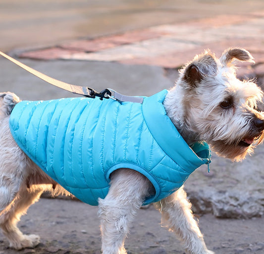 New Pet Dog Clothing Autumn And Winter Full Nylon Zipper Puppy Jacket Dog Clothing - BarkandMeow