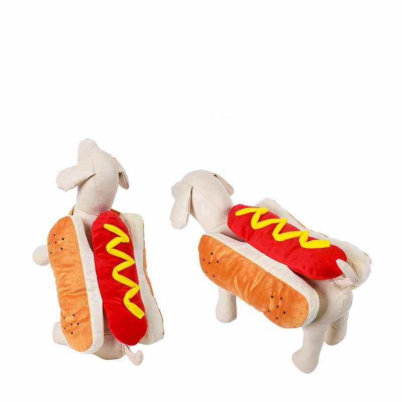 Funny Halloween Costumes For Dogs Puppy Pet Clothing Hot Dog Design Dog Clothes Pet Apparel Dressing Up Cat Party Costume Suit - BarkandMeow