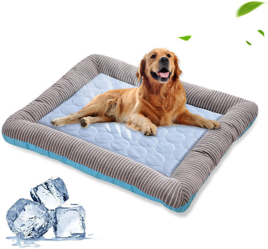Pet Cooling Pad – Ice Silk, Soft, Breathable Summer Mat for Dogs & Cats - BarkandMeow