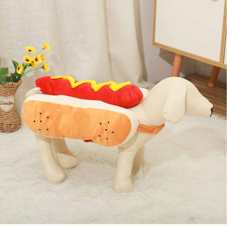 Funny Halloween Costumes For Dogs Puppy Pet Clothing Hot Dog Design Dog Clothes Pet Apparel Dressing Up Cat Party Costume Suit - BarkandMeow