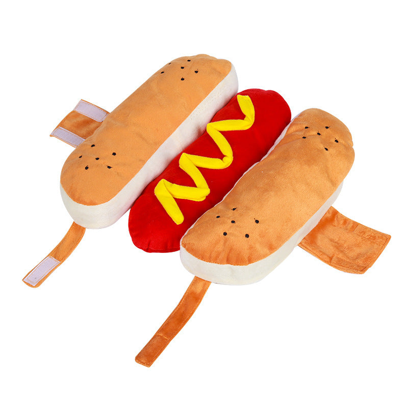 Funny Halloween Costumes For Dogs Puppy Pet Clothing Hot Dog Design Dog Clothes Pet Apparel Dressing Up Cat Party Costume Suit - BarkandMeow