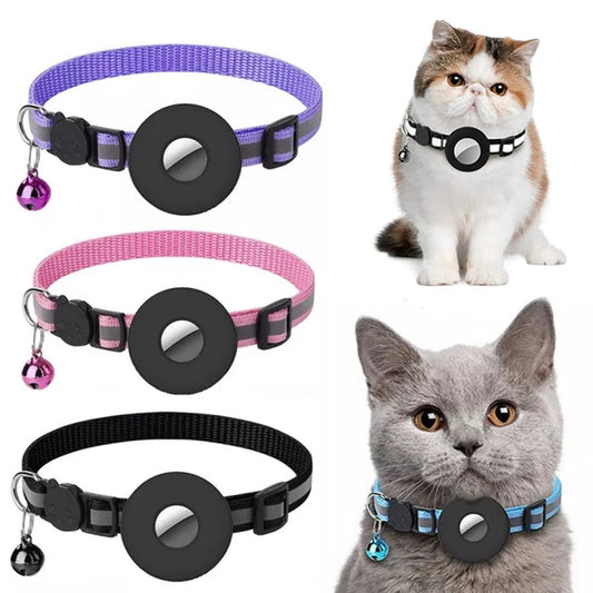 Reflective Waterproof Airtag Collar for Cats & Dogs - BarkandMeow