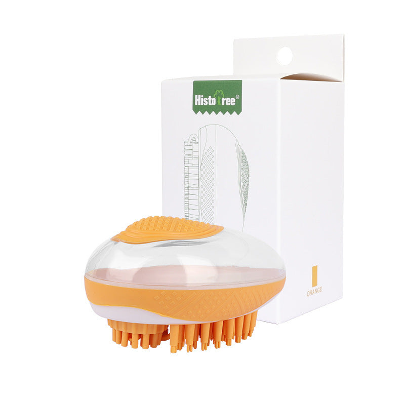 Dog Cat Bath Brush 2-in-1 Pet SPA Massage Comb Soft Silicone Pets Shower Hair Grooming Cmob Dog Cleaning Tool Pet Products - BarkandMeow