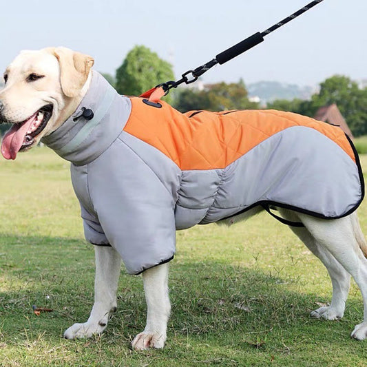 New Winter Dog Coat Waterproof Pet Clothes For Medum Large Dogs Warm Thicken Dog Vest Custome Labrador Jacket - BarkandMeow
