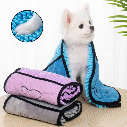 Dogs Cats Towels: Super Absorbent Dog Bathrobe Microfiber Bath Towels - BarkandMeow