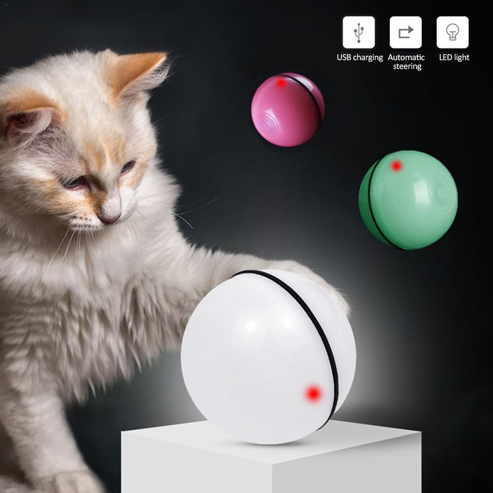LED Laser Electronic Rolling Pet Funny Cat Toy Ball - BarkandMeow